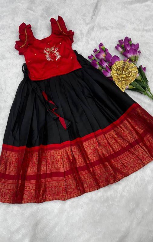 NEW LAUNCING KIDS LEHENGA CHOLI silk Surat wholesale bulk kids clothing.